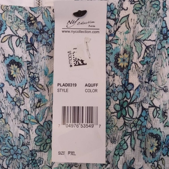 NY Collection Petite Floral Lace A Line Dress P XL - Picture 4 of 10